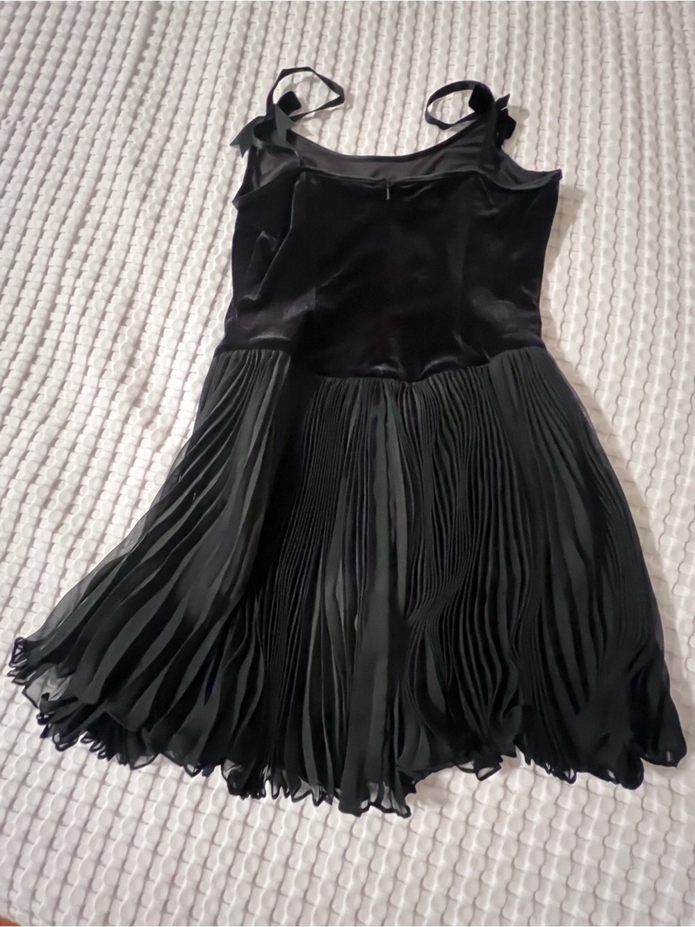 Black Pleated Party Dress